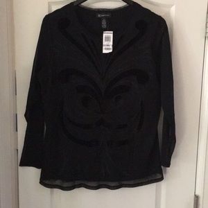 NWT INC Black Blouse